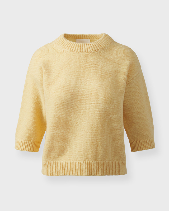 Top Apex Wool Cashmere Ljusgul