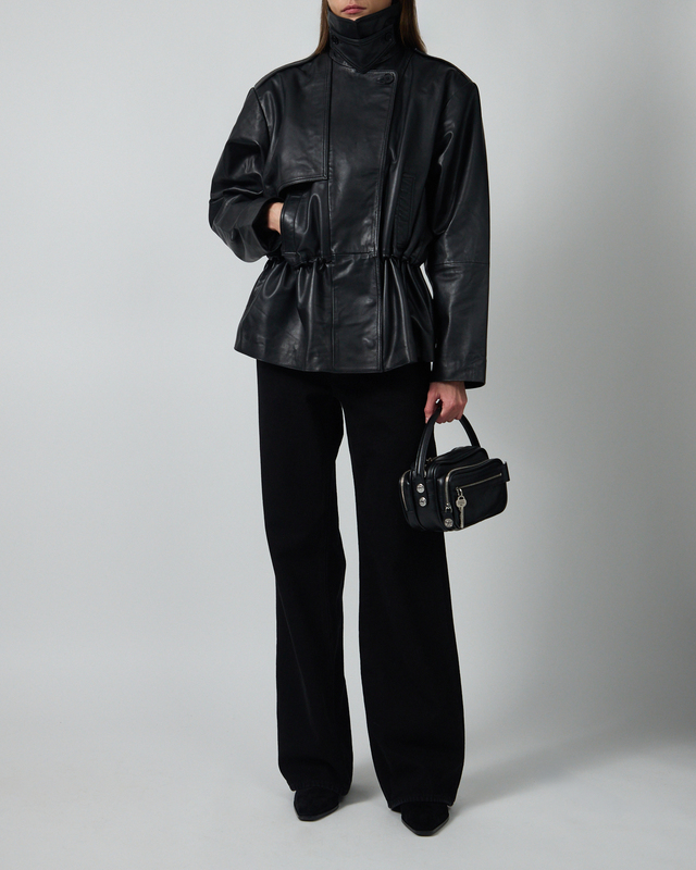 Skinnjakke Peplum Black