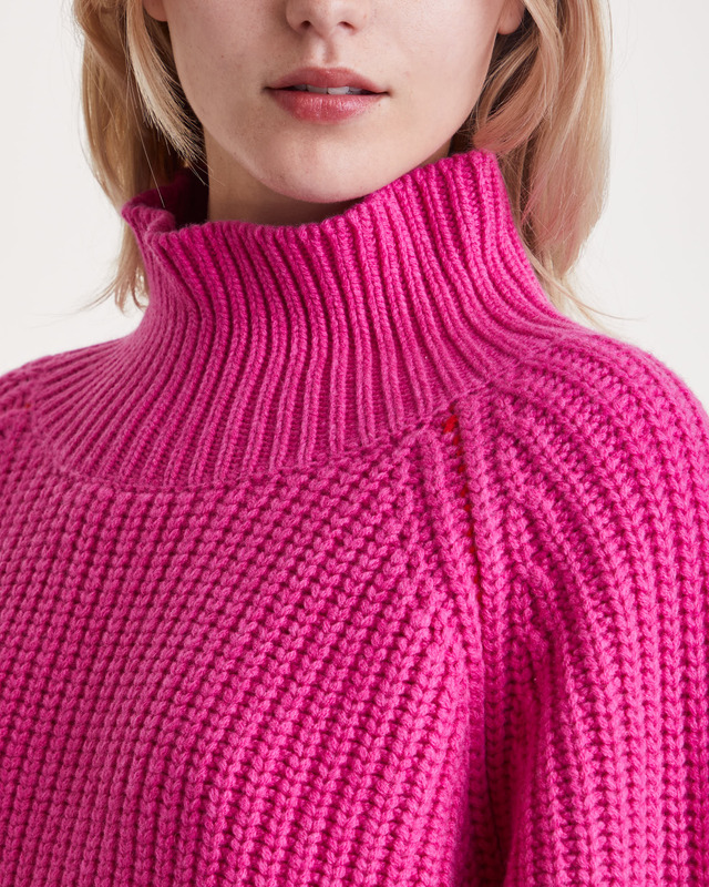 STAND STUDIO Sweater Cropped Ribbed Rosa XXS/XS
