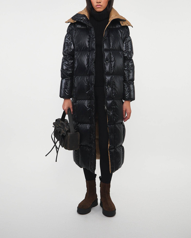 Moncler Jacka Parnaiba Long Coat Svart MONCLER 1 (S)