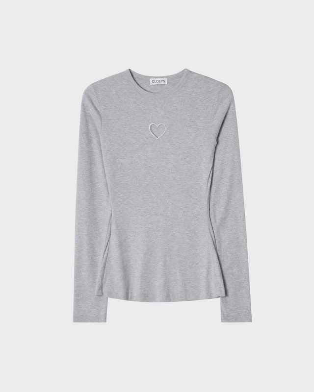 Topp Tight Long Sleeve Grey