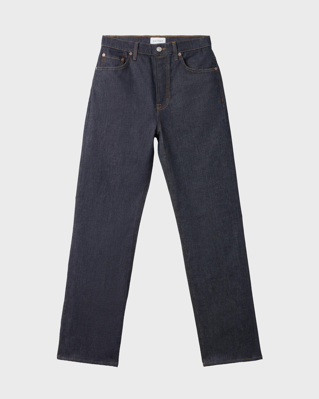 Jeans Straight Leg Denim Raw blue