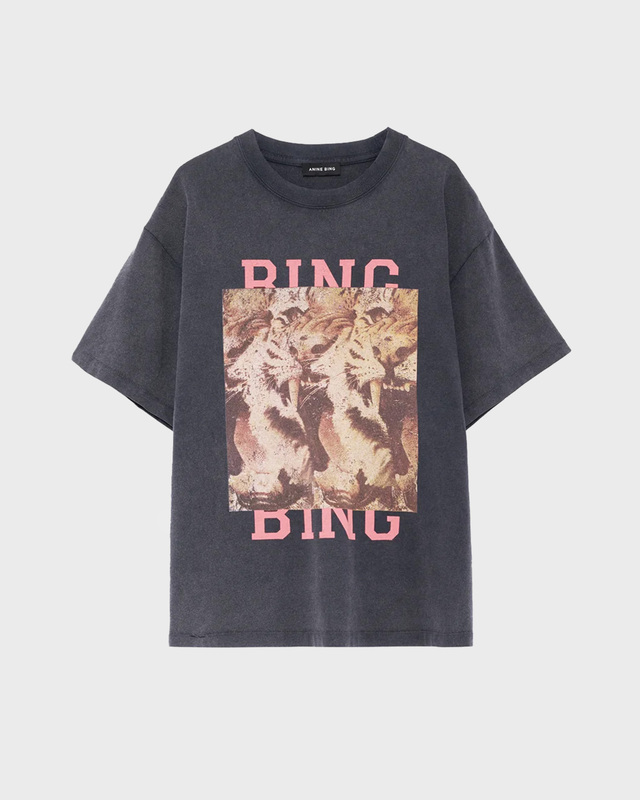 T-Shirt Cade Tee Tiger Bing Washed Black
