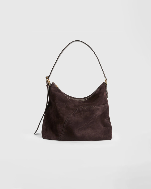 ATP Atelier Bassano Walnut Suede/Vacchetta tote bag Brun ONESIZE