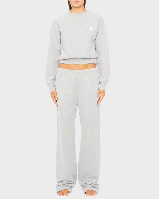 Éterne Trousers Straight Leg Sweatpant Heather XS