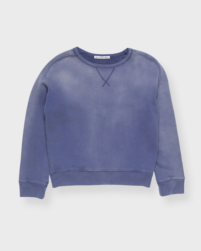 Sweatshirt Washed Logo Navy