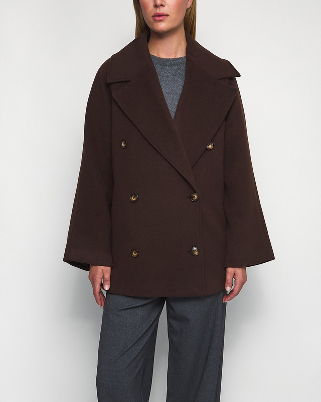 Wakakuu Icons Wool Coat Belgravia  Brown L