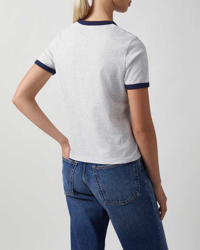 T-shirt Yale Crest Ringer  Grå