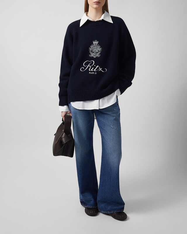 Sweater Ritz Unisex Cashmere  Navy