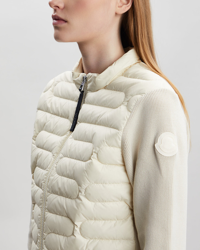 Moncler Kofta Padded Cotton Zip-Up Ljusgul M