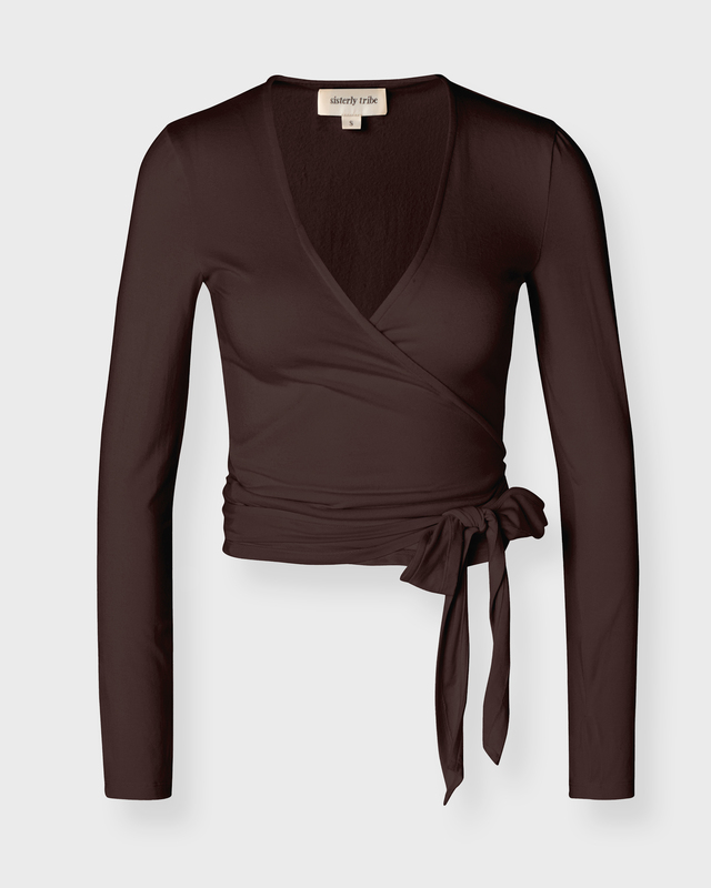 Top Soft Ballet Wrap Espresso