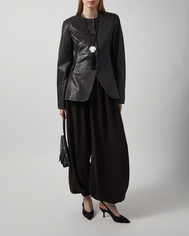 Jacket Flared Leather Mole