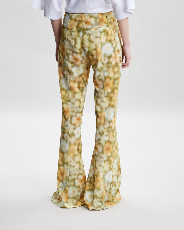 Acne Studios Trousers Bootcut Fluid Print  Grön 34