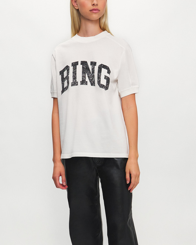 ANINE BING T-Shirt Jaylin Tee Ivory M