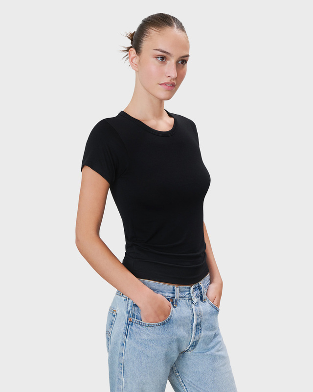 Éterne T-Shirt Fitted Crewneck Short Sleeve Black XS