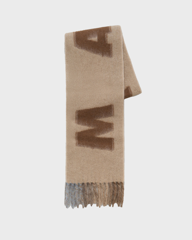 Marni Logo Scarf Beige ONESIZE