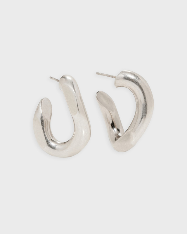 Isabel Marant Earrings Link Hoop Silver ONESIZE