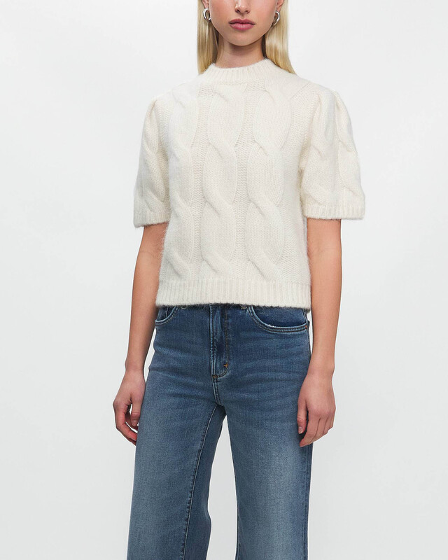 Anine Bing Sweater Brittany Ivory M