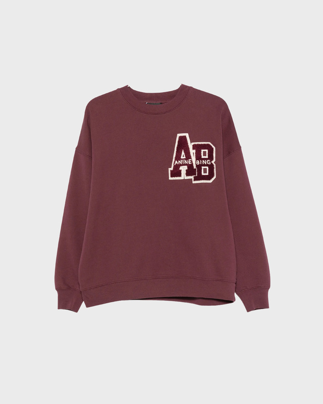 Collegegenser Miles Letterman Burgunder