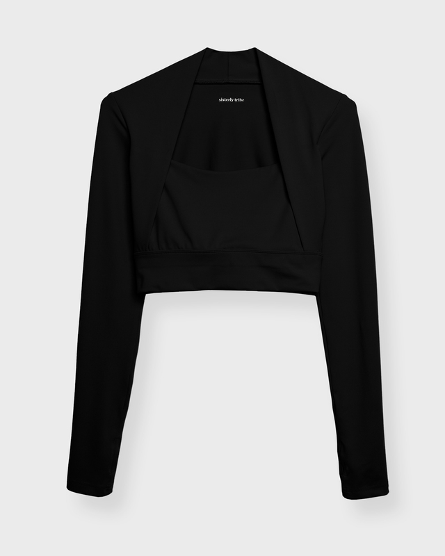 Top Softsculpt Bolero Long Sleeve Black