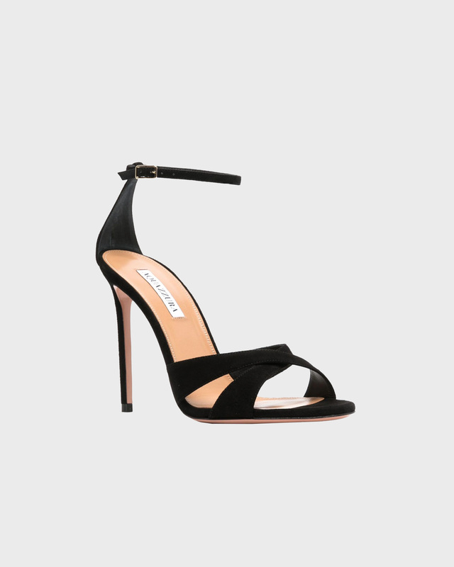 Aquazzura Klackskor Divine Sandal 105 Black EUR 36