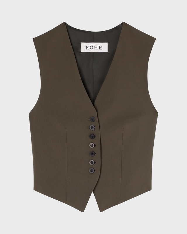 RÓHE Vest Shaped Waistcoat Earth 40