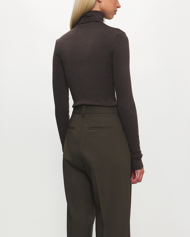 RÓHE Top Fine Wool Turtleneck Grå/brun 40