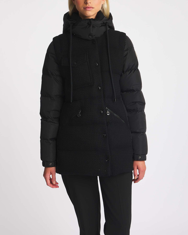 Moncler Artigny Long Coat  Black MONCLER 1 (S)