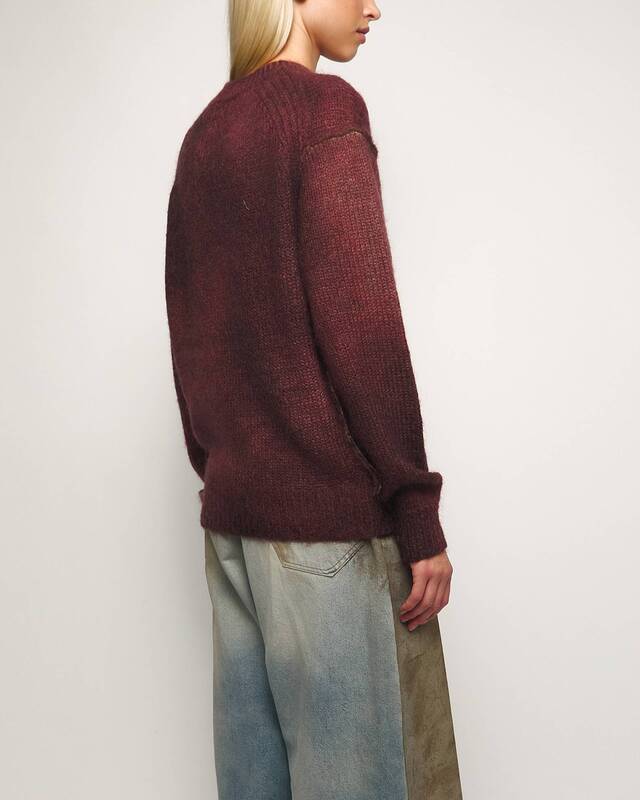 Acne Studios Sweater Knit Sprayed  Röd M