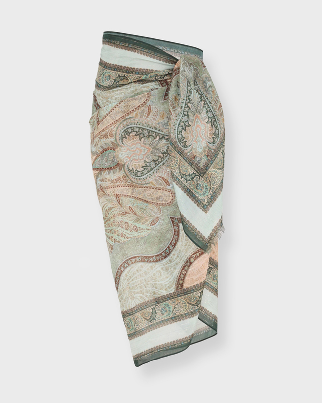 Sarong Printed Cotton Pareo Grön/blå