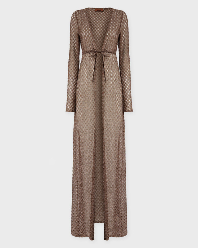 Cardigan Long Cover Up Brun