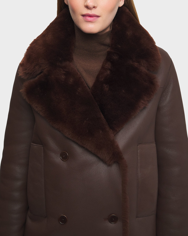 JOSEPH Coat Calla Shearling 40