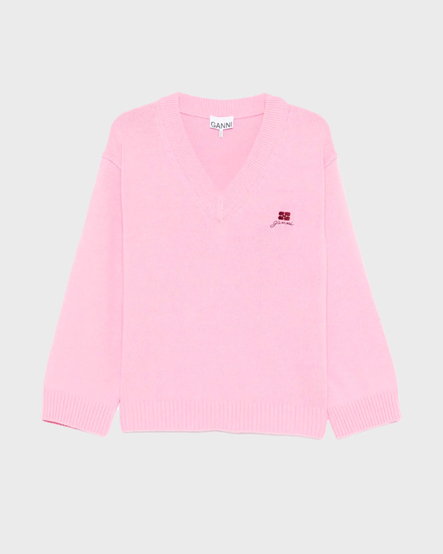 Sweater Future Wool Mix V-Neck Light pink