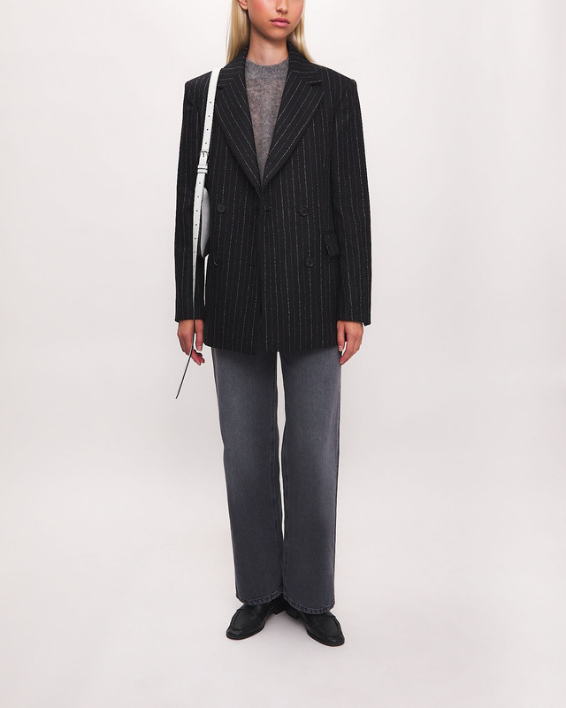 Dagmar Blazer Pinstripe White/Black  34