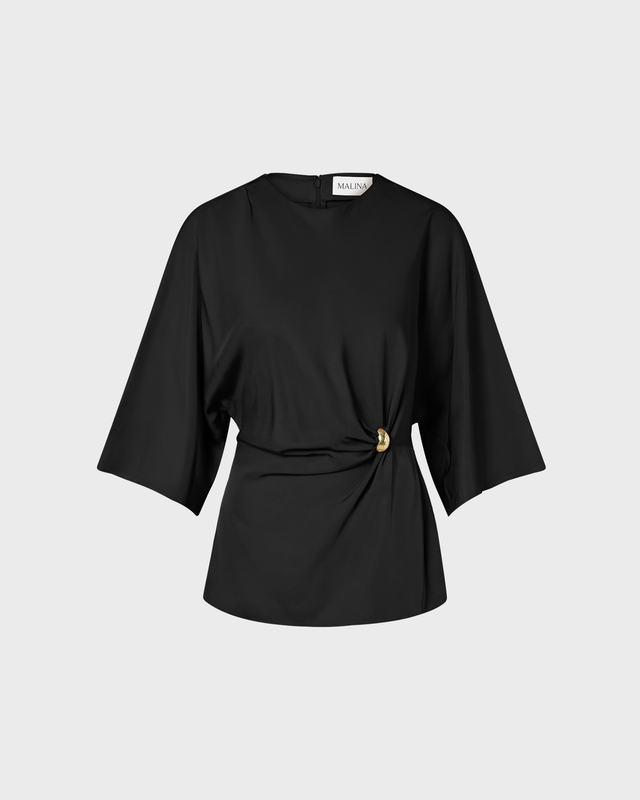 Blus Zilla Brooch Detailed Black