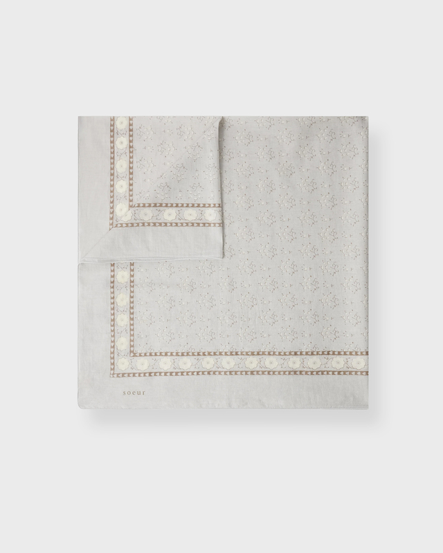 Scarf Foulard Classiq Grå/vit