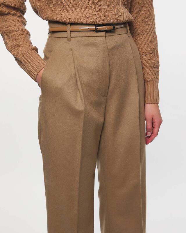 Max Mara Studio Trousers Zac Camel IT 46 (EUR 40)