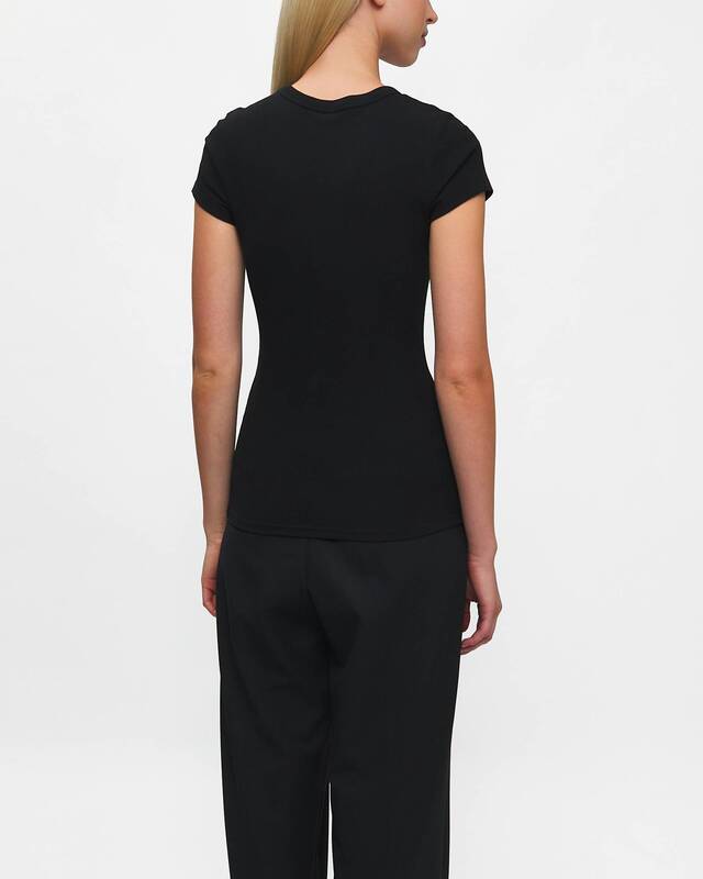 Filippa K T-Shirt Fine Rib Black XS