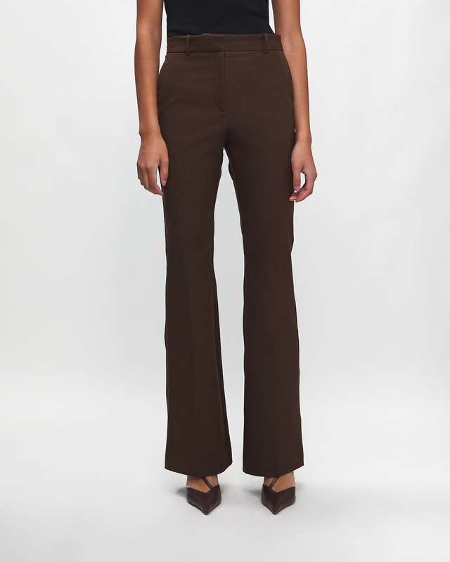 JOSEPH Trousers Gabardine Stretch Tafira Brun 36