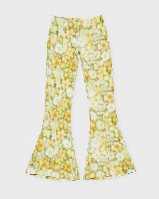 Acne Studios Trousers Bootcut Fluid Print  Grön 34