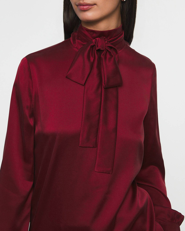 Max Mara Studio Blus Marat Shirt Bordeaux IT 46 (EUR 40)