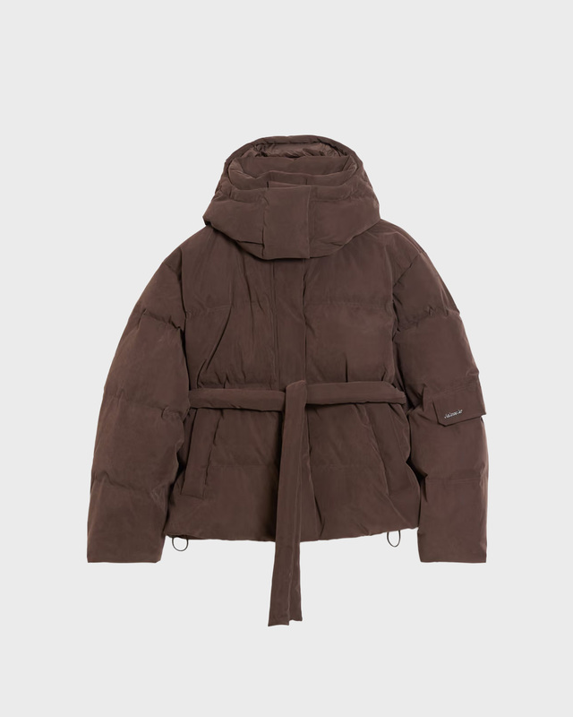 Down Jacket Steilia Brushed Down Jkt Dark brown