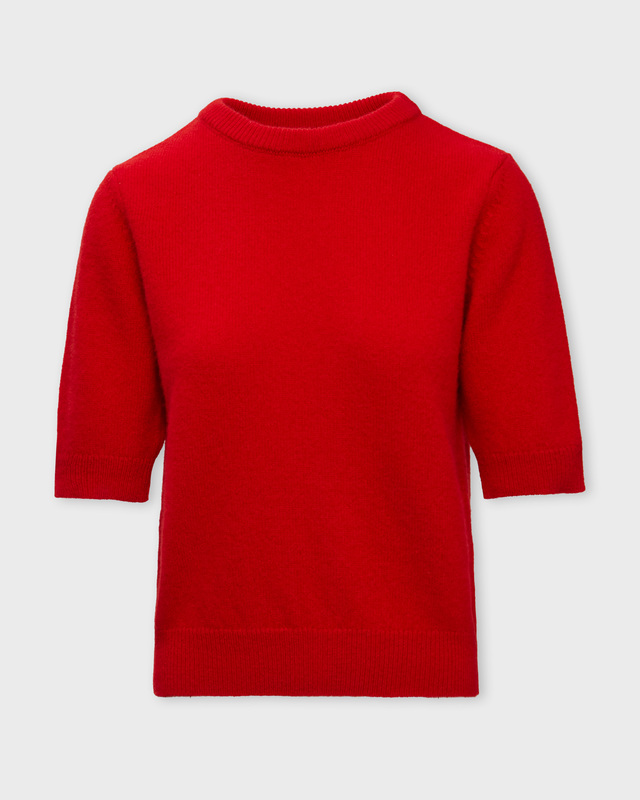 Wakakuu Icons Top London Wool Cashmere Red S