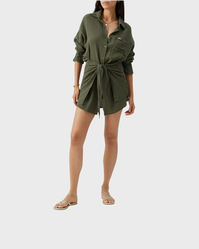 Dress Sara Cruise Olivgrön