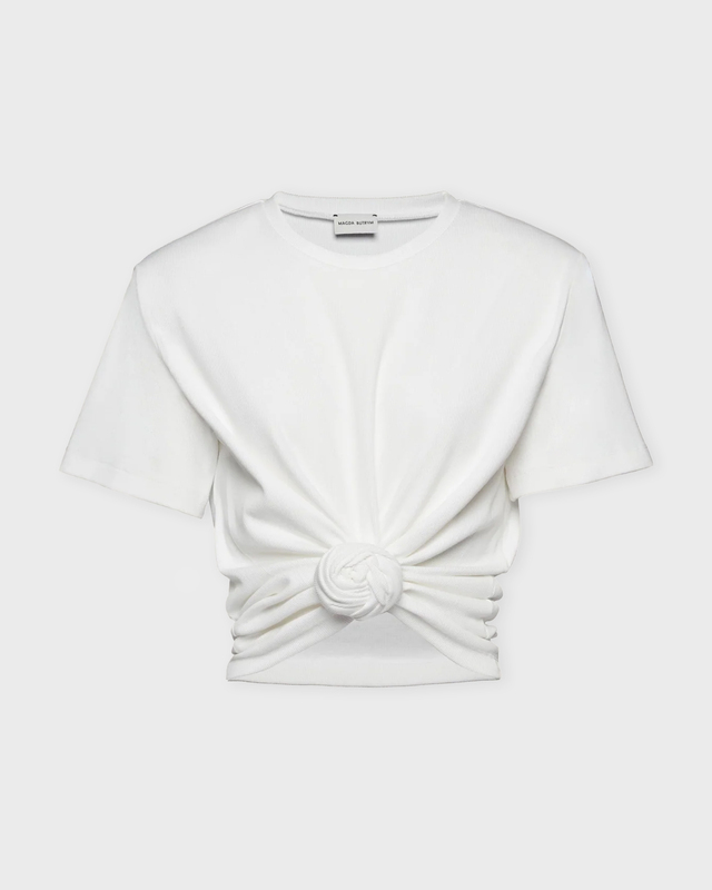 Magda Butrym  T-shirt 01 Knotted Creme FR 42 (EUR 40)