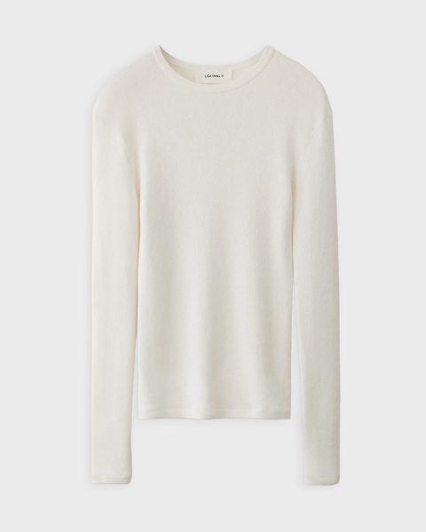 T-Shirt Vivian Long Sleeved Cashmere Offwhite 1