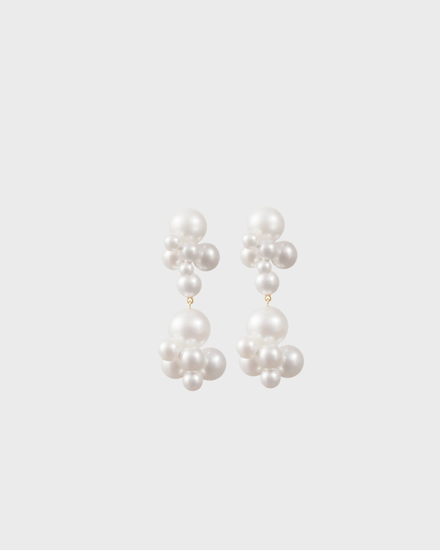 Sophie Bille Brahe Bisou Double Earring Pearl ONESIZE