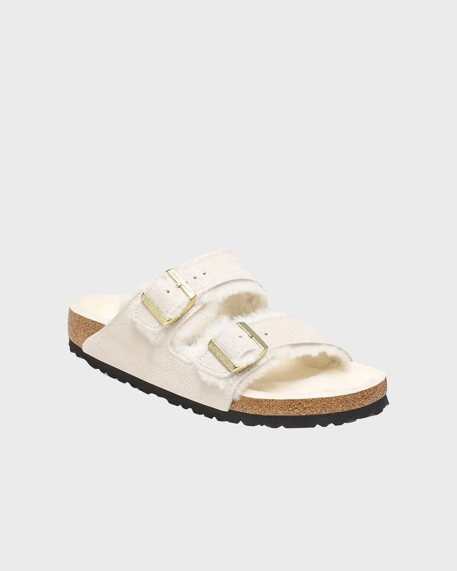 Birkenstock Arizona Shearling Antique Vit EUR 41