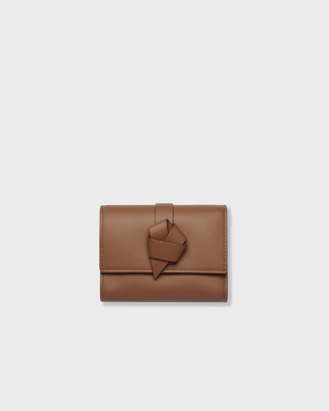 Acne Studios Wallet Musubi Folded Camel ONESIZE