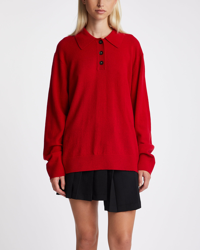 The Garment Sweater Como Polo Red UK 12 (EUR 40)